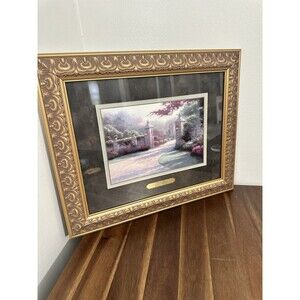 Thomas Kinkade Summer Gate Collectors Society Framed 2003